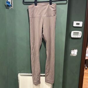 Lululemon High-Waisted Taupe Leggings